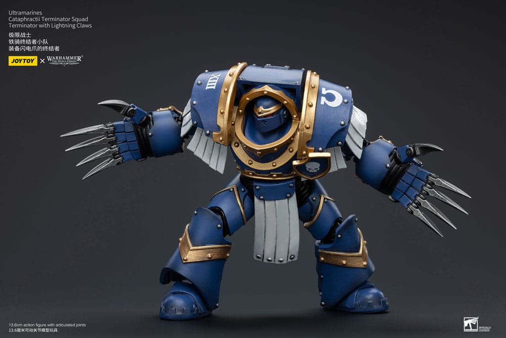 Warhammer The Horus Heresy Action Figure 1/18 Ultramarines Cataphractii Terminator Squad Terminator with Lightning Claws 14 cm