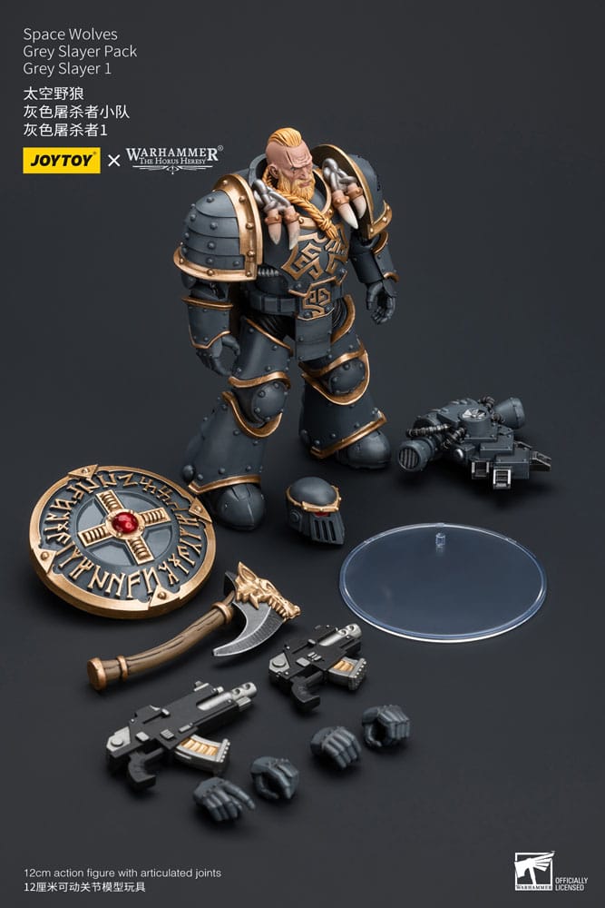 Warhammer The Horus Heresy Action Figure 1/18 Space Wolves Gray Slayer Pack Gray Slayer 1 12 cm