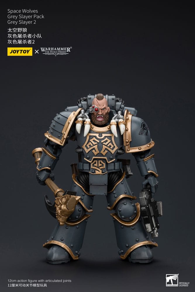 Warhammer The Horus Heresy Action Figure 1/18 Space Wolves Gray Slayer Pack Gray Slayer 2 12 cm