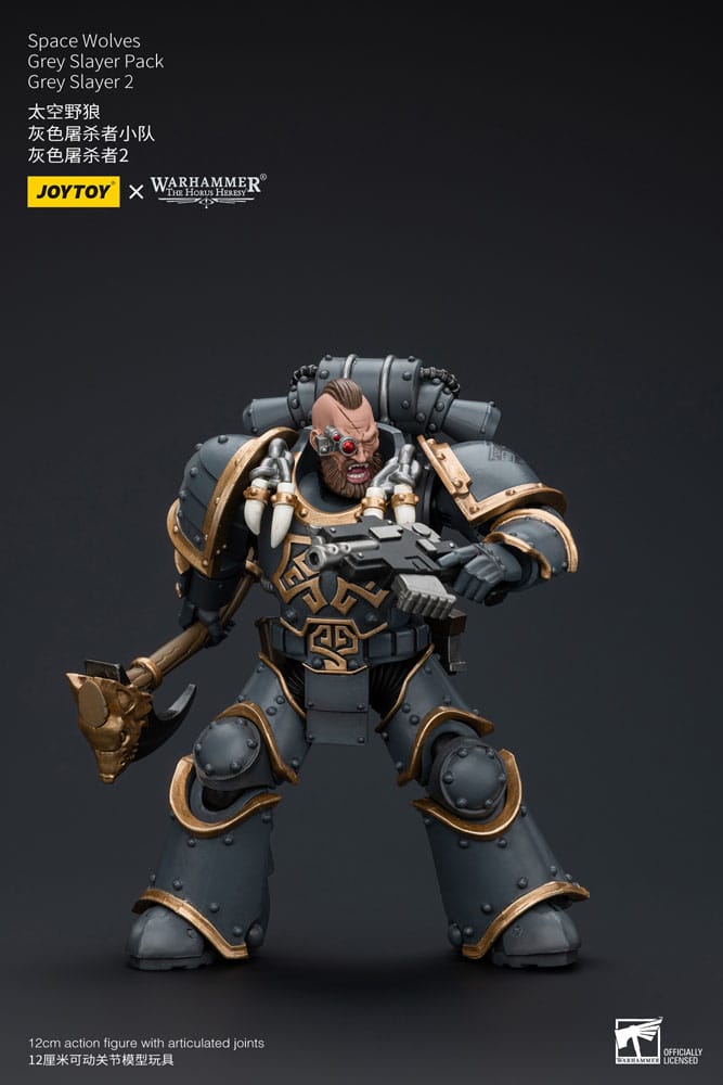 Warhammer The Horus Heresy Action Figure 1/18 Space Wolves Gray Slayer Pack Gray Slayer 2 12 cm