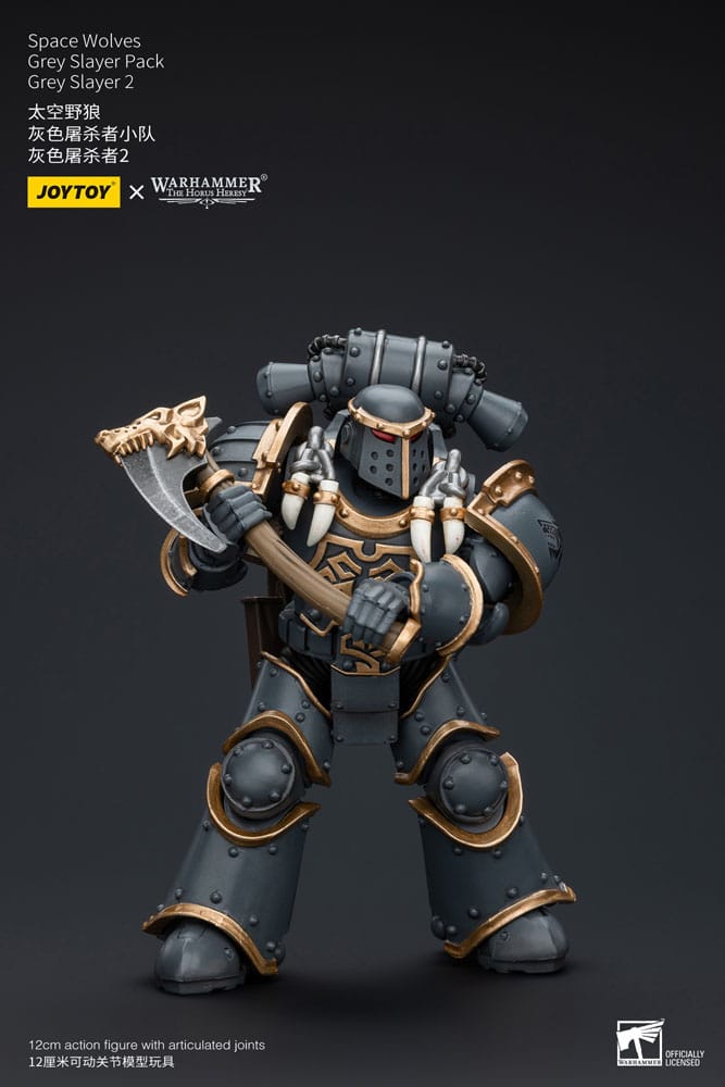 Warhammer The Horus Heresy Action Figure 1/18 Space Wolves Gray Slayer Pack Gray Slayer 2 12 cm