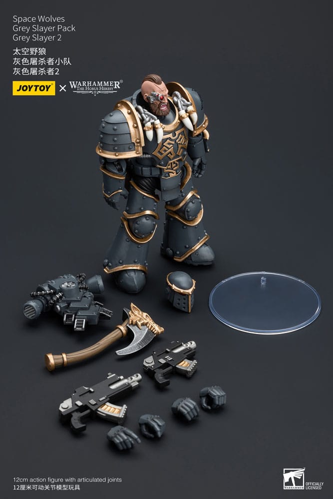 Warhammer The Horus Heresy Action Figure 1/18 Space Wolves Gray Slayer Pack Gray Slayer 2 12 cm