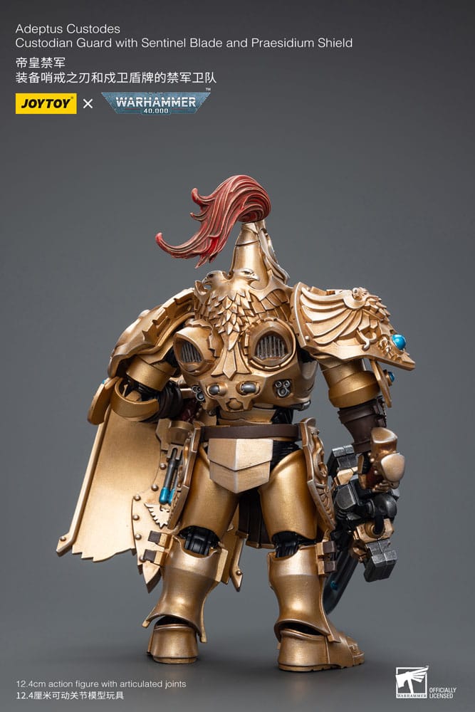 Warhammer 40k Action Figure 1/18 Adeptus Custodes Custodian Guard with Sentinel Blade and Praesidium Shield