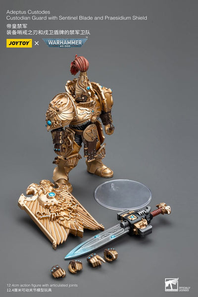 Warhammer 40k Action Figure 1/18 Adeptus Custodes Custodian Guard with Sentinel Blade and Praesidium Shield