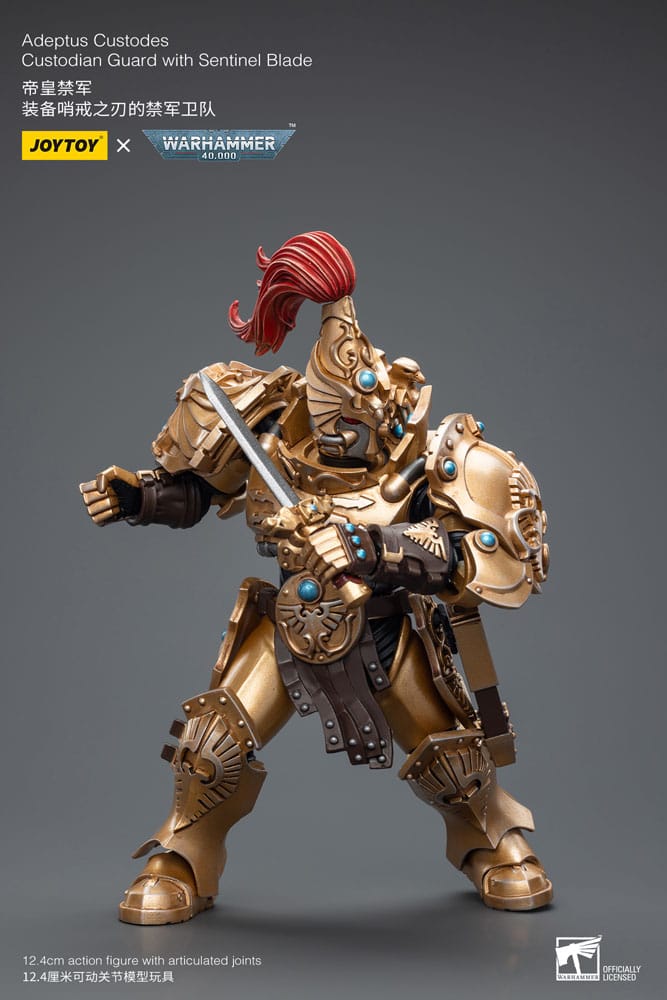 Warhammer 40k Action Figure 1/18 Adeptus Custodes Custodian Guard with Sentinel Blade