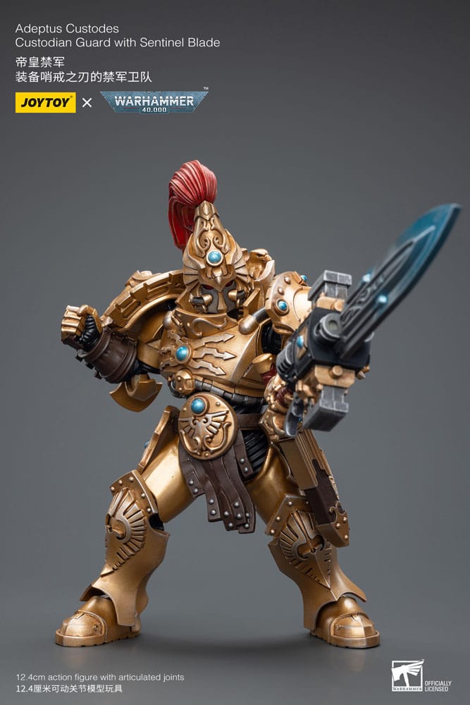 Warhammer 40k Action Figure 1/18 Adeptus Custodes Custodian Guard with Sentinel Blade