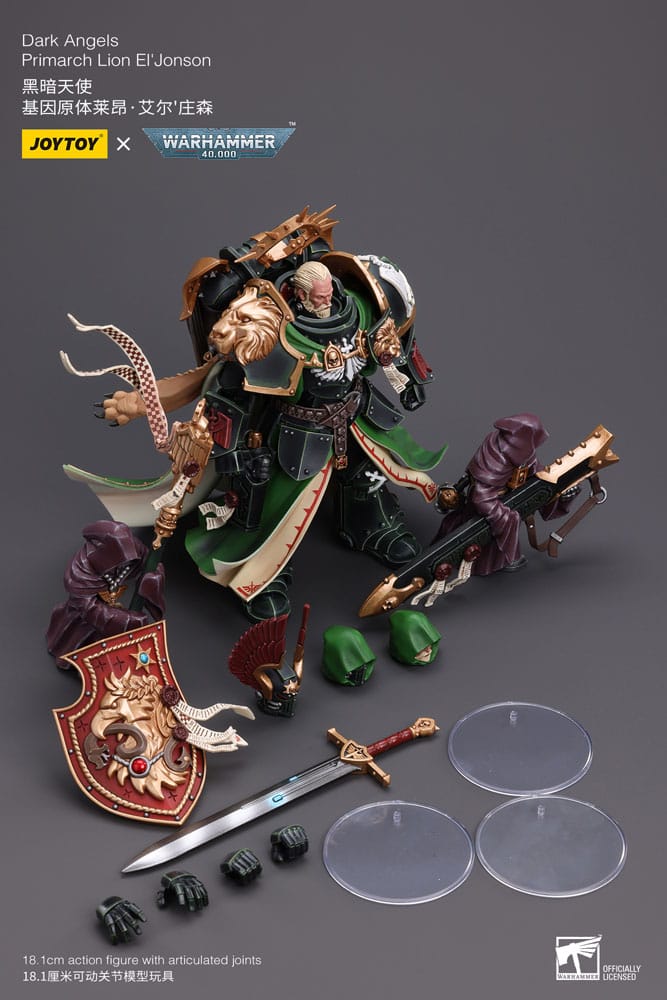 Warhammer 40k Action Figure 1/18 Dark Angels Primarch Lion El' Jonson 18 cm Reproduction