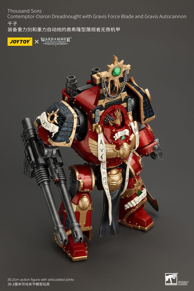 Warhammer The Horus Heresy Action Figure 1/18 Thousand Sons Contemptor-Osiron Dreadnought with Gravis Force Blade and Gravis Autocannon 30 cm