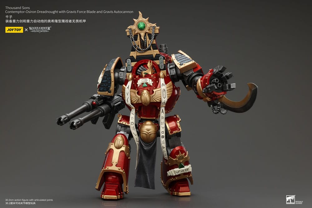 Warhammer The Horus Heresy Action Figure 1/18 Thousand Sons Contemptor-Osiron Dreadnought with Gravis Force Blade And Gravis Autocannon 30 cm