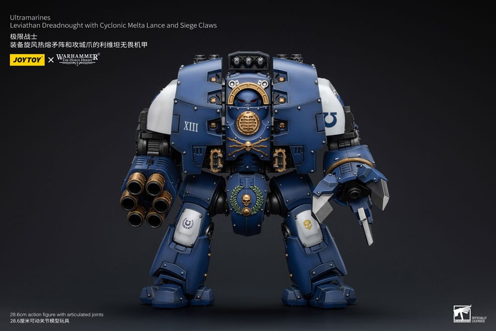 Warhammer The Horus Heresy Action Figure 1/18 Ultramarines Leviathan Dreadnought with Cyclonic Melta Lance And Siege Claws 29 cm