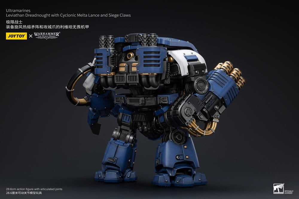 Warhammer The Horus Heresy Action Figure 1/18 Ultramarines Leviathan Dreadnought with Cyclonic Melta Lance And Siege Claws 29 cm