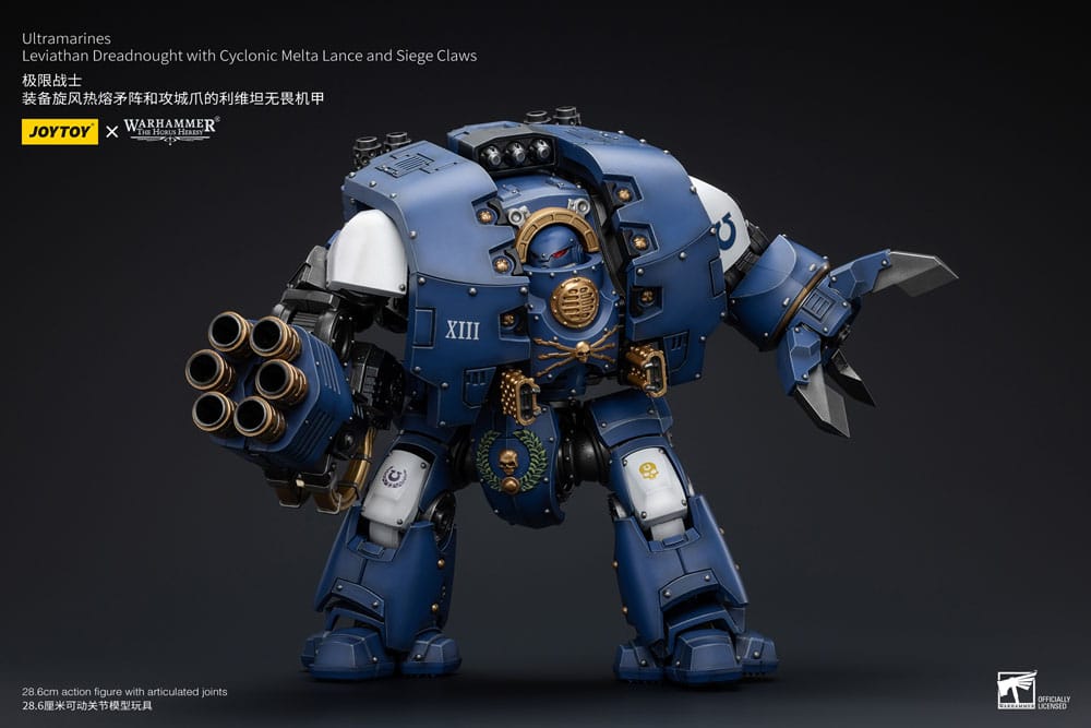 Warhammer The Horus Heresy Action Figure 1/18 Ultramarines Leviathan Dreadnought with Cyclonic Melta Lance And Siege Claws 29 cm