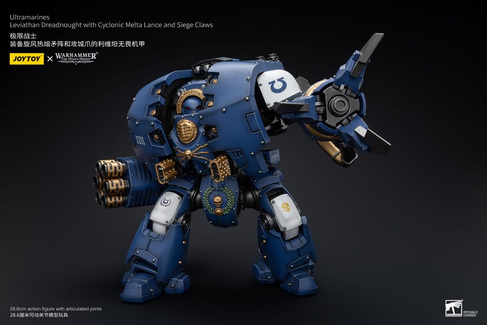 Warhammer The Horus Heresy Action Figure 1/18 Ultramarines Leviathan Dreadnought with Cyclonic Melta Lance And Siege Claws 29 cm