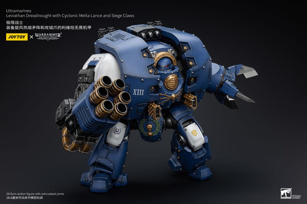 Warhammer The Horus Heresy Action Figure 1/18 Ultramarines Leviathan Dreadnought with Cyclonic Melta Lance And Siege Claws 29 cm