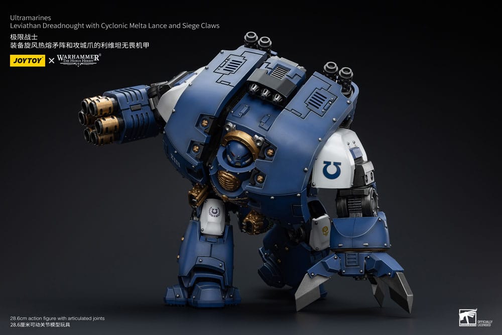 Warhammer The Horus Heresy Action Figure 1/18 Ultramarines Leviathan Dreadnought with Cyclonic Melta Lance And Siege Claws 29 cm