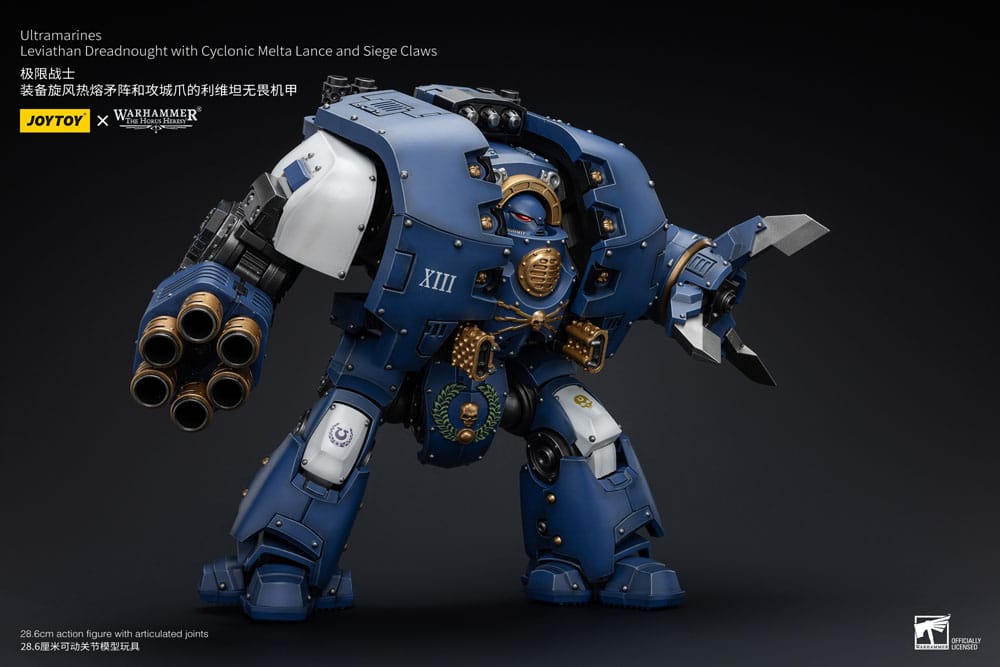 Warhammer The Horus Heresy Action Figure 1/18 Ultramarines Leviathan Dreadnought with Cyclonic Melta Lance And Siege Claws 29 cm