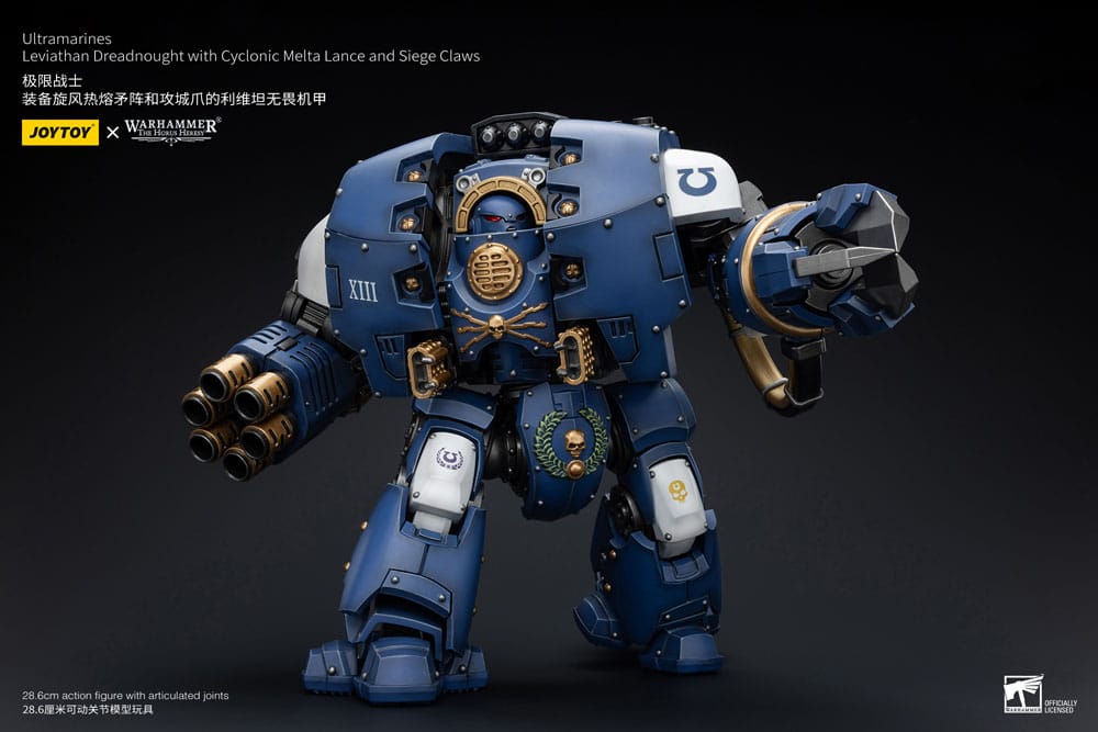 Warhammer The Horus Heresy Action Figure 1/18 Ultramarines Leviathan Dreadnought with Cyclonic Melta Lance And Siege Claws 29 cm