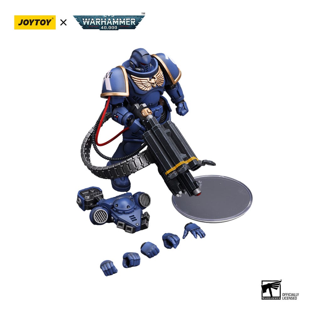 Warhammer 40k Action Figure 1/18 Ultramarines Desolation Marine with Castellan Launcher (Superfrag) 12 cm