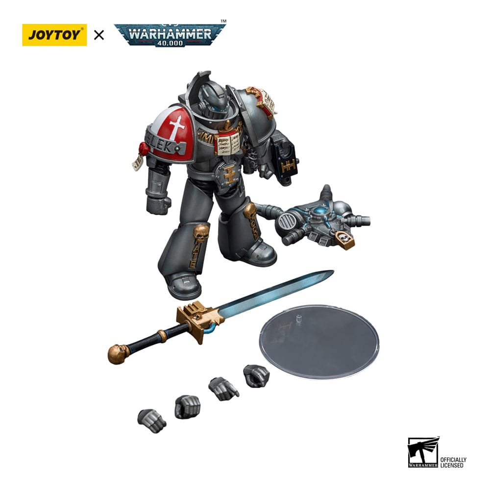 Warhammer 40k Action Figure 1/18 Grey Knights Interceptor Squad Interceptor with Storm Bolter and Nemesis Force Sword 12 cm