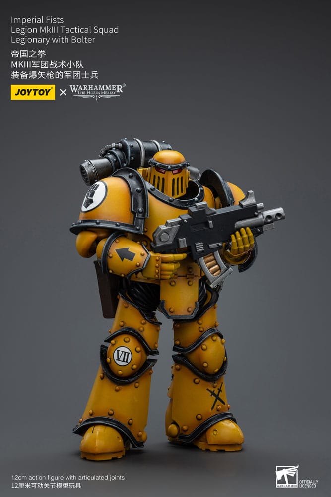 Warhammer The Horus Heresy Action Figure 1/18 Imperial Fists Legion MkIII Tactical Squad Legionary with Bolter 12 cm