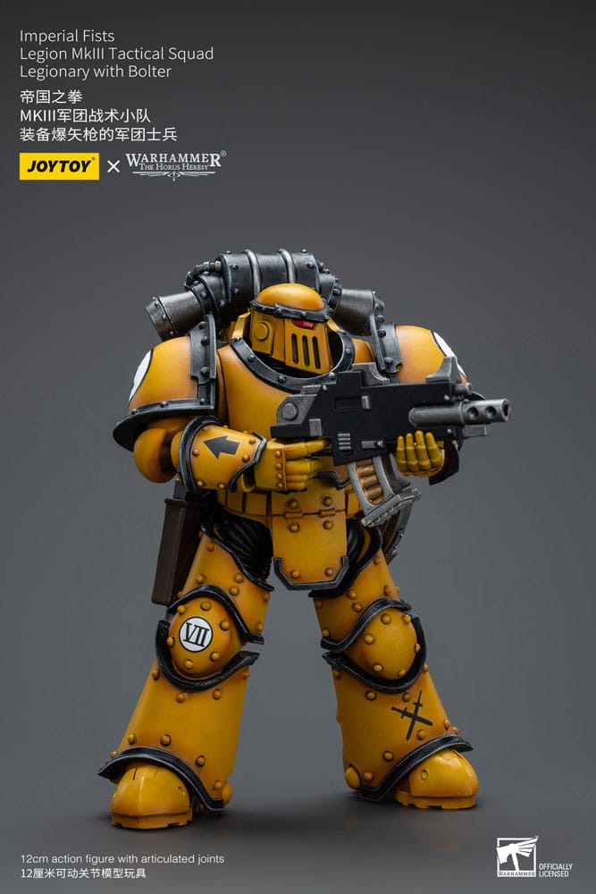 Warhammer The Horus Heresy Action Figure 1/18 Imperial Fists Legion MkIII Tactical Squad Legionary with Bolter 12 cm