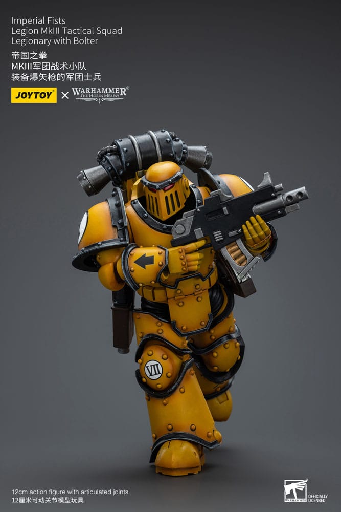 Warhammer The Horus Heresy Action Figure 1/18 Imperial Fists Legion MkIII Tactical Squad Legionary with Bolter 12 cm