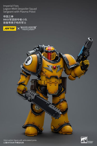 Warhammer The Horus Heresy Action Figure 1/18 Imperial Fists Legion MkIII Despoiler Squad Sergeant with Plasma Pistol 12 cm