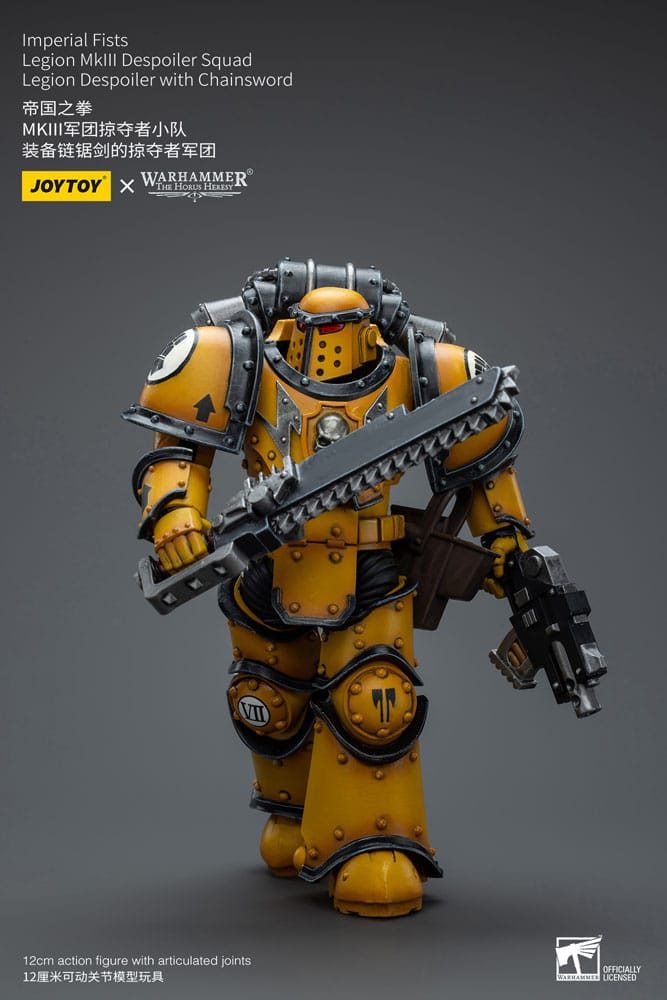 Warhammer The Horus Heresy Action Figure 1/18 Imperial Fists Legion MkIII Despoiler Squad Legion Despoiler with Chainsword 12 cm