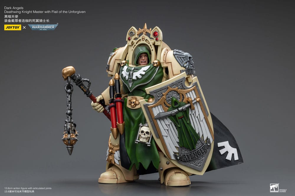 Warhammer 40k Action Figure 1/18 Dark Angels Deathwing Knight Master with Flail of the Unforgiven 12 cm