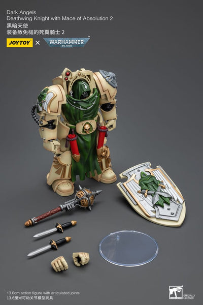 Warhammer 40k Action Figure 1/18 Dark Angels Deathwing Knight with Mace of Absolution 2 12 cm