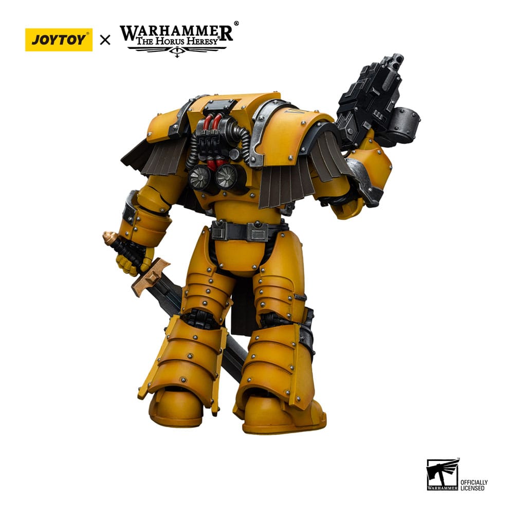 Warhammer The Horus Heresy Action Figure 1/18 Imperial Fists Legion Cataphractii Terminator Squad Legion Cataphractii Sergeant with Power Sword 12 cm