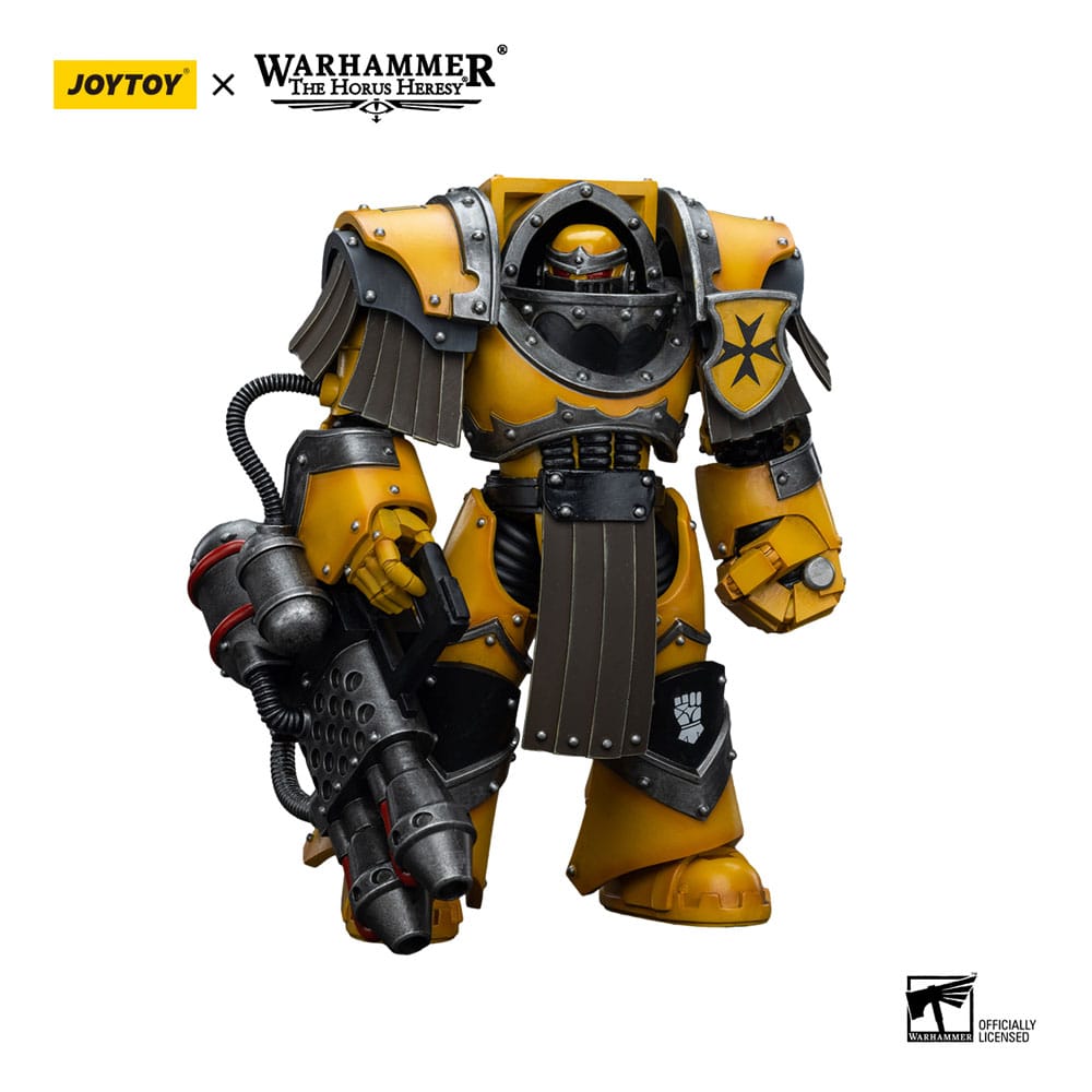 Warhammer The Horus Heresy Action Figure 1/18 Imperial Fists Legion Cataphractii Terminator Squad Legion Cataphractii with Heavy Flamer 12 cm