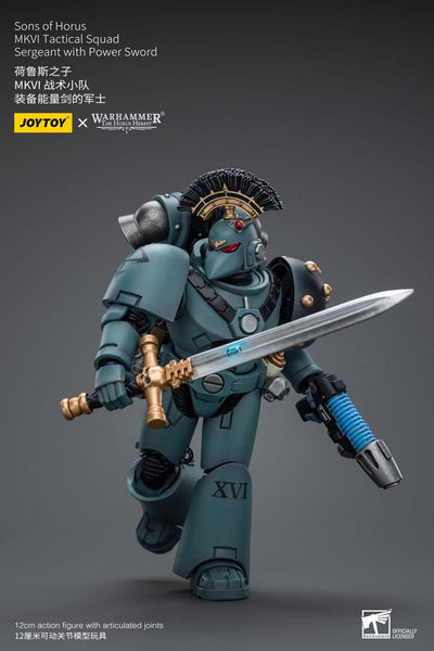 Warhammer The Horus Heresy Action Figure 1/18 Sons of Horus MKVI Tactical Squad Sergeant with Power Sword 12 cm