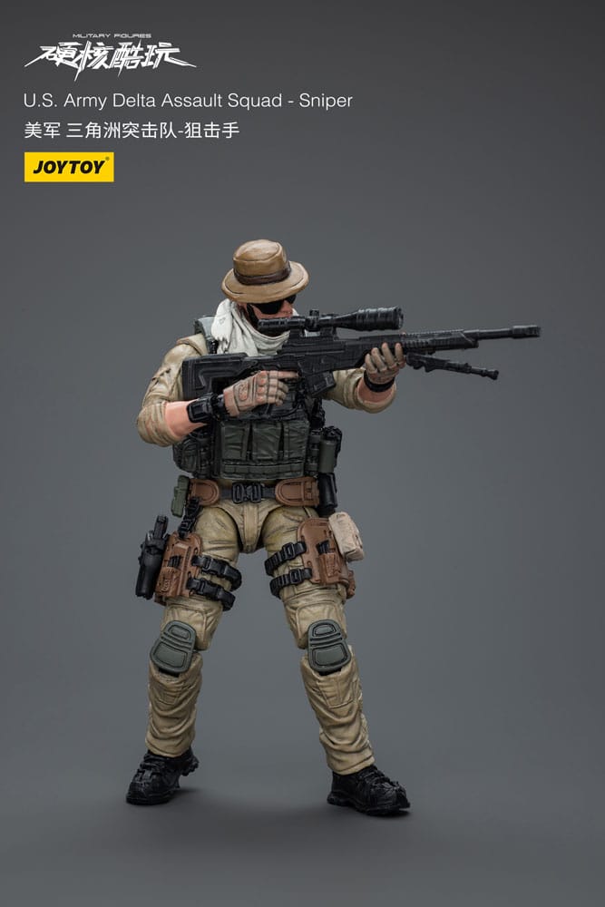 Hardcore Coldplay Action Figure 1/18 U.S. Army Delta Assault Squad Sniper 11 cm