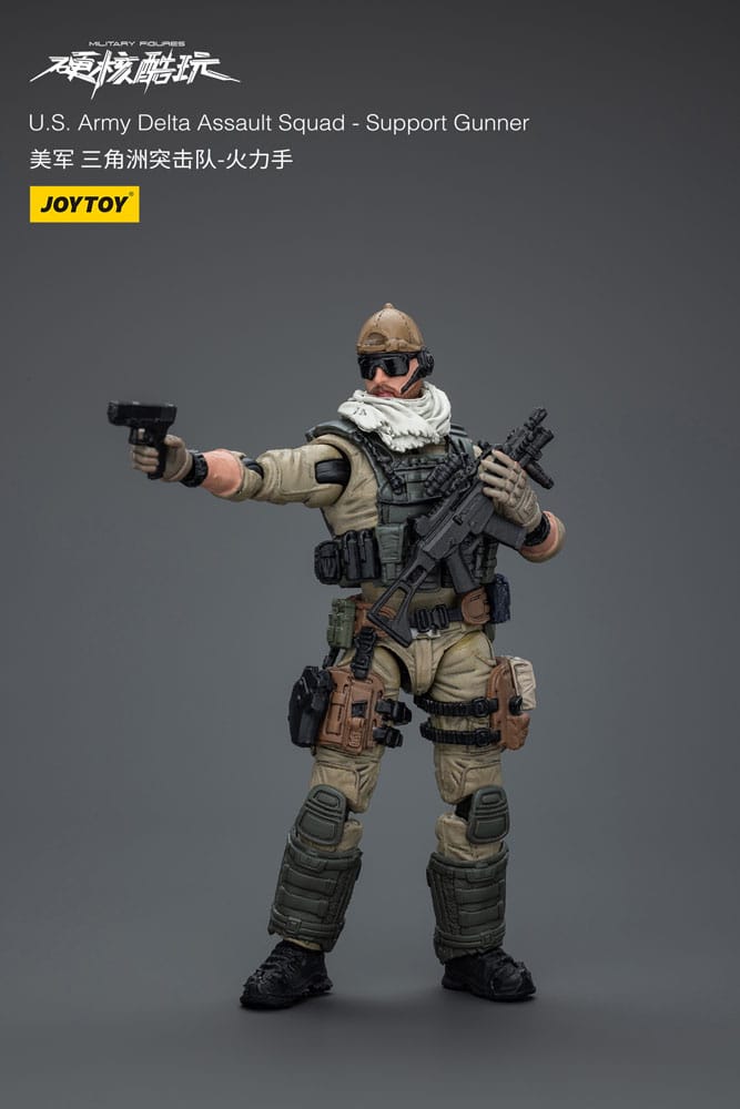 Hardcore Coldplay Action Figure 1/18 U.S. Army Delta Assault Squad Support Gunner 11 cm