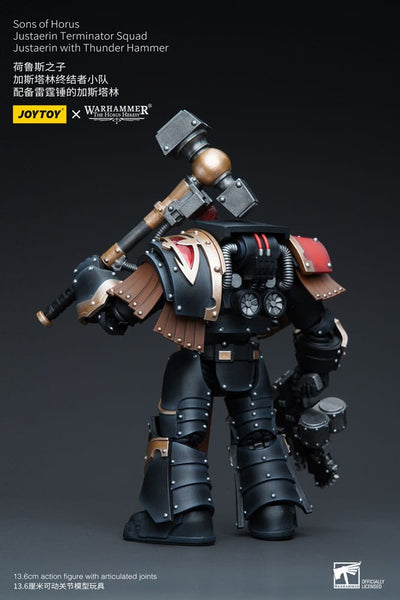 Warhammer The Horus Heresy Action Figure 1/18 Sons of Horus Justaerin Terminator Squad Justaerin with Thunder Hammer 12 cm