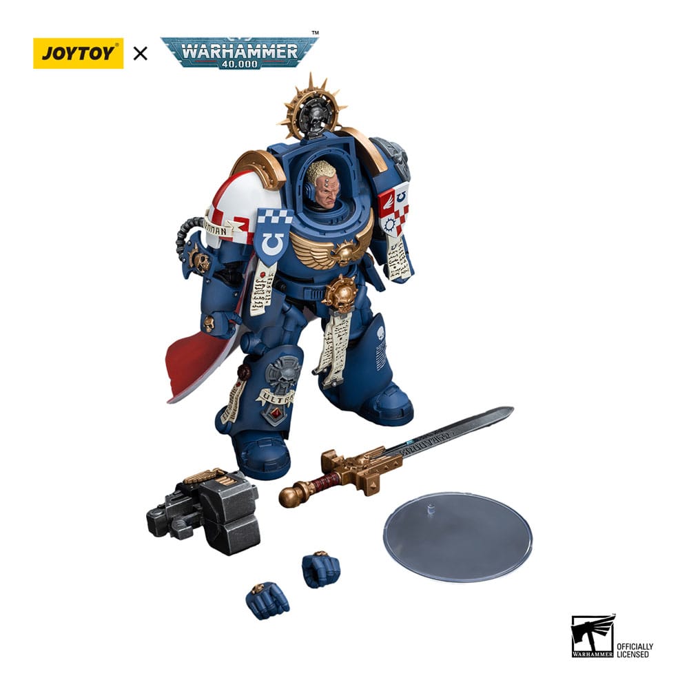 Warhammer 40k Action Figure 1/18 Ultramarines Terminator Captain Severus Agemman 12 cm