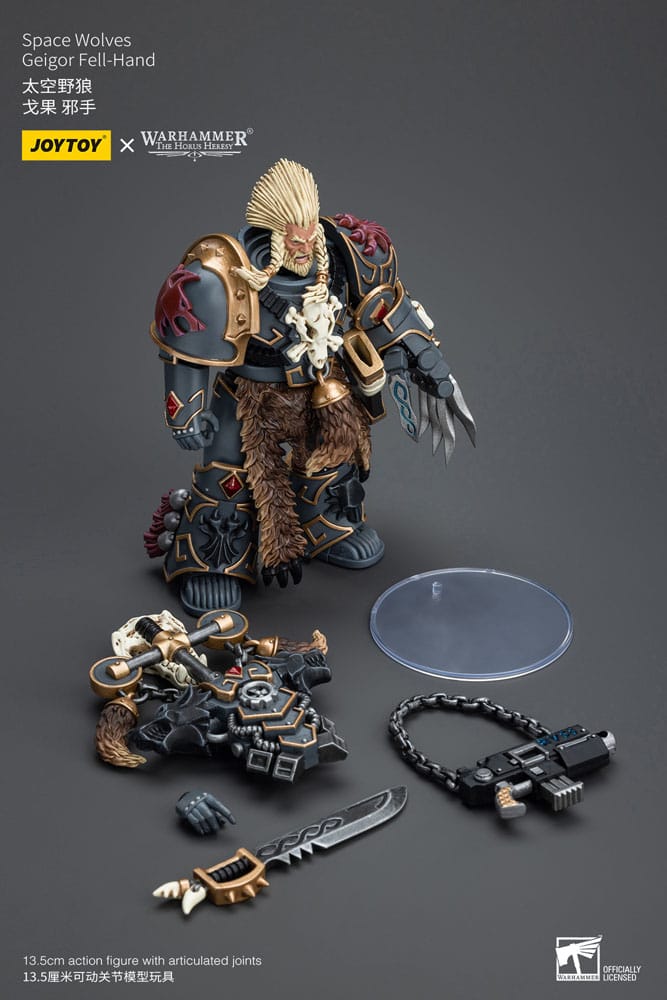 Warhammer The Horus Heresy Action Figure 1/18 Space Wolves Geigor Fell-Hand 12 cm