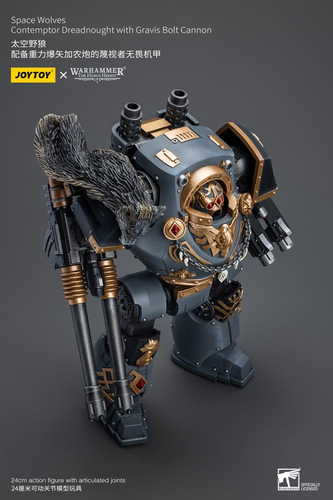 Warhammer The Horus Heresy Action Figure 1/18 Space Wolves Contemptor Dreadnought with Gravis Bolt Cannon 12 cm