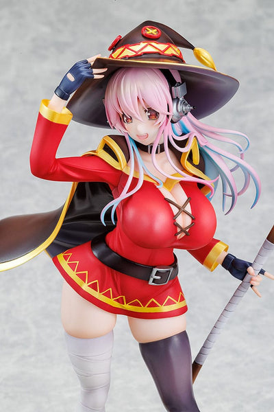 Super Sonico x Konosuba PVC Statue 1/7 Super Sonico Megumin collaboration Ver. 25 cm
