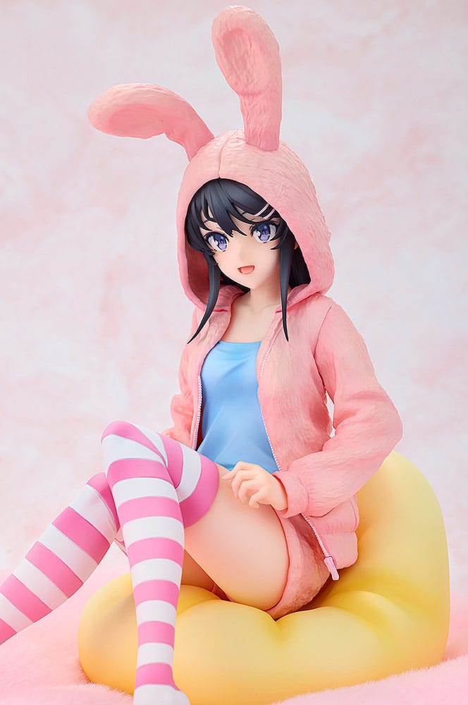 Rascal Does Not Dream of a Knapsack Kid PVC Statue 1/7 Mai Sakurajima Hoodie Look Rabbit Ears Ver. 18 cm