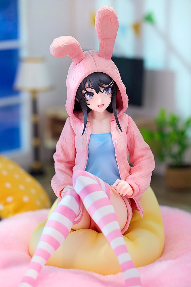 Rascal Does Not Dream of a Knapsack Kid PVC Statue 1/7 Mai Sakurajima Hoodie Look Rabbit Ears Ver. 18 cm