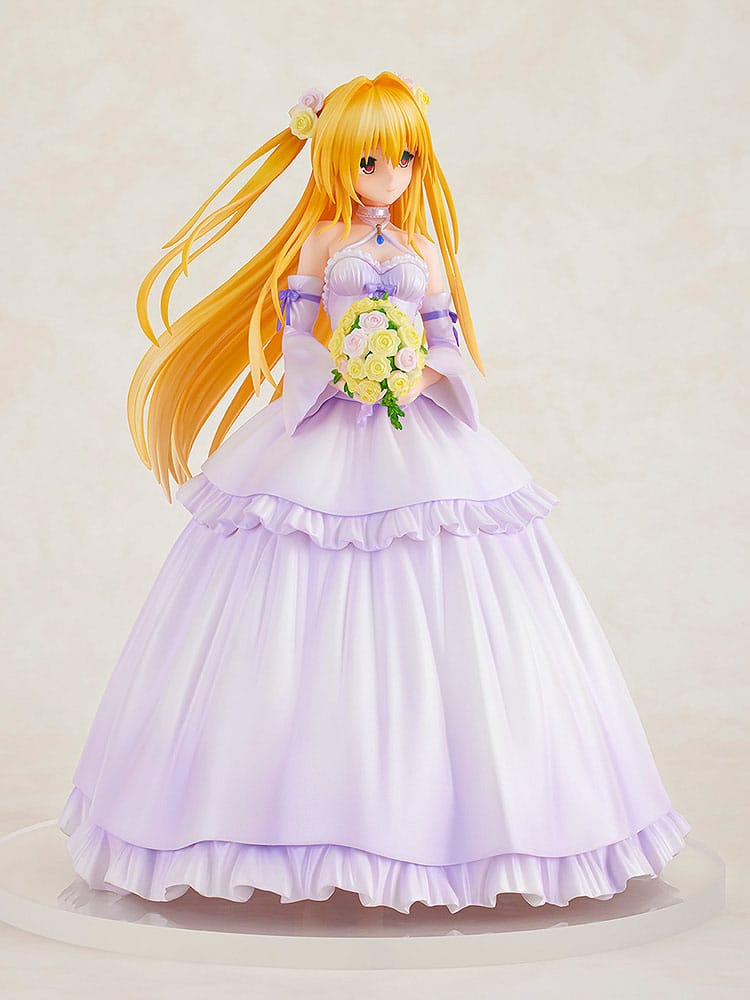 To Love-Ru Darkness PVC Statue 1/7 Golden Darkness Wedding Dress Ver. 23 cm