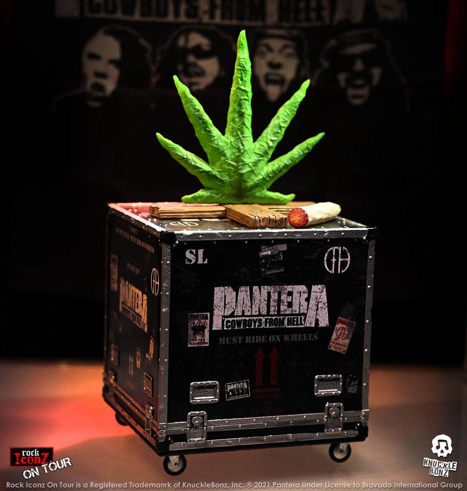 Pantera Rock Ikonz Cowboys From Hell On Tour Road Case Statue + Stage Backdrop