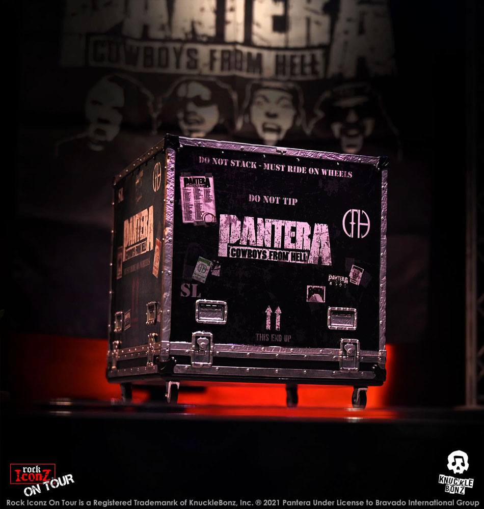 Pantera Rock Ikonz Cowboys From Hell On Tour Road Case Statue + Stage Backdrop