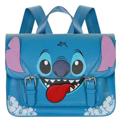 Lilo & Stitch Satchel Shoulder Bag Backpack Tongue Blue