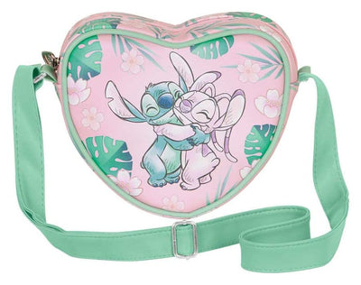 Lilo & Stitch Casual Heart Crossbody Bag Hug Pink