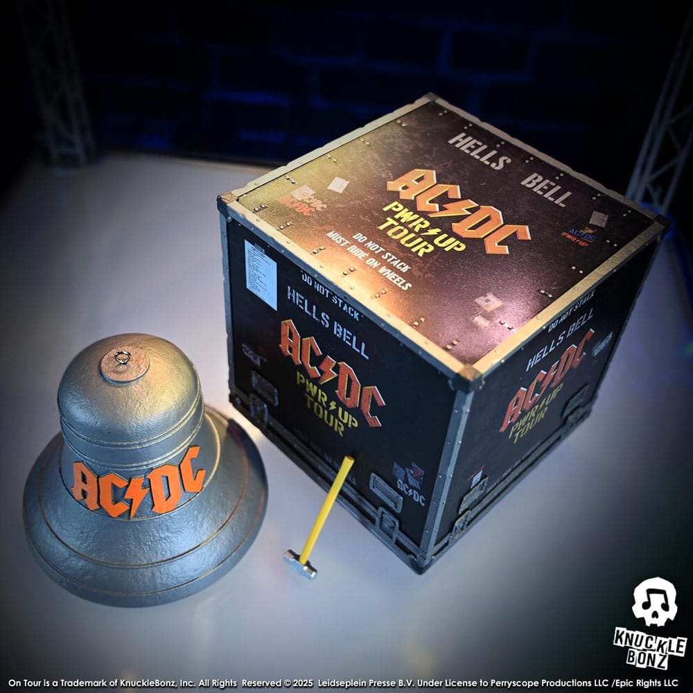 AC/DC Rock Ikonz On Tour Statue PWR UP Tour Hells Bell - Damaged packaging