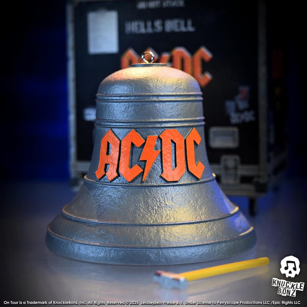 AC/DC Rock Ikonz On Tour Statue PWR UP Tour Hells Bell - Damaged packaging