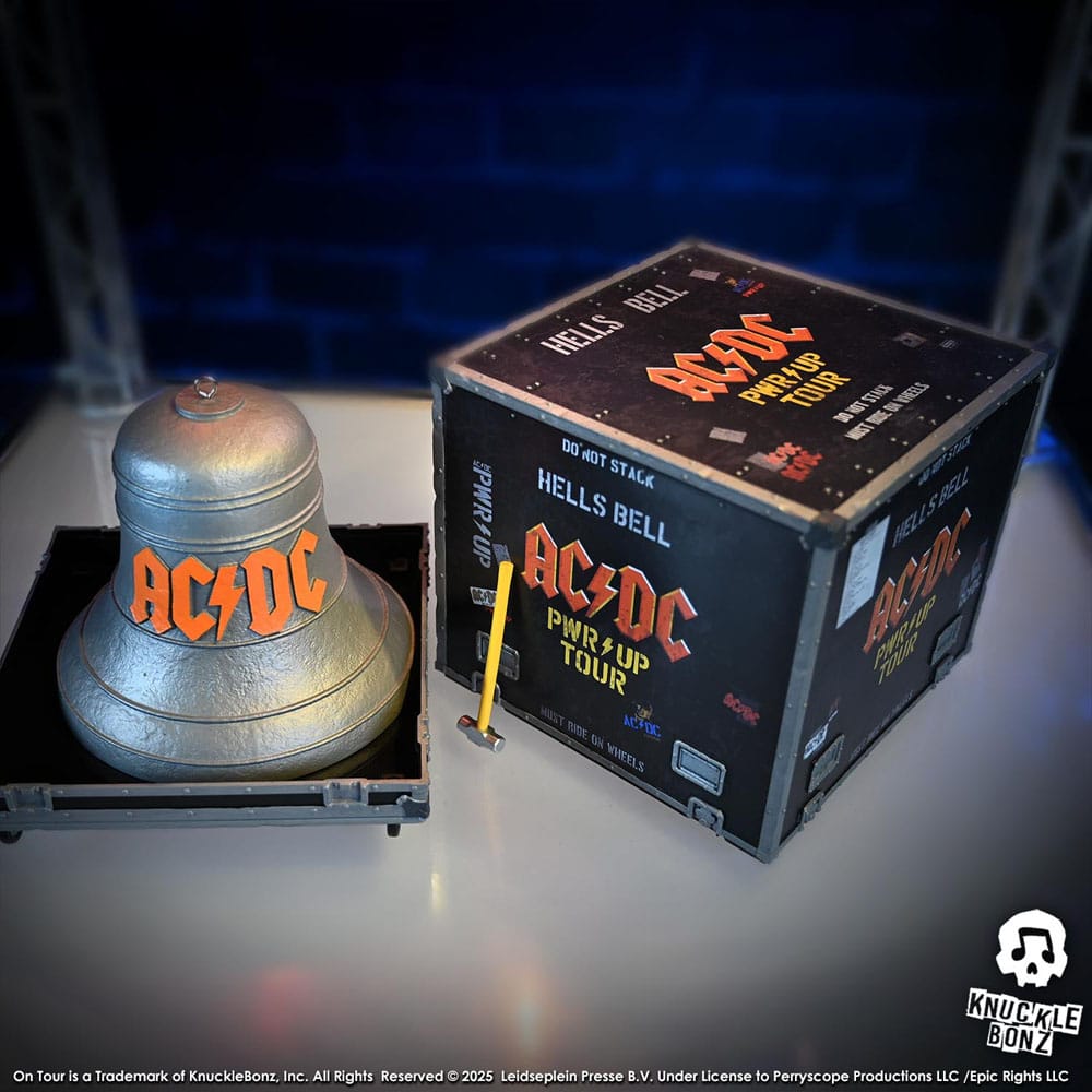 AC/DC Rock Ikonz On Tour Statue PWR UP Tour Hells Bell - Damaged packaging